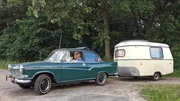 Klassiker: Der Borgward Arabella zieht den Eriba Puck von 1964.