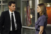 Was hat es mit den zw&ouml;lf Skeletten aus dem Teversham-Brunnen auf sich? Booth (David Boreanaz) und Brennan (Emily Deschanel) ermitteln.