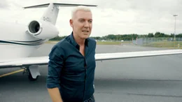 H. P. Baxxter bei der Ankunft in Tallin.