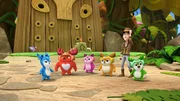 v.li.: Jade, Rammy, Lola, Kai, Adventure Alex, Bobbi