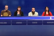 Die Kandidat:innen (v.l.n.r. am Panel): Roland Ronge-Kranz, Janina Vollmer, David Weigt, Marion Binder.