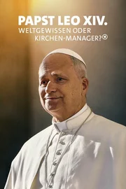 Key Visual/Cover mit Typo zu "Papst Leo XIV. - Weltgewissen in Krisenzeiten oder konservativer Kirchen-CEO?"