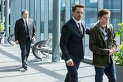 Jon Favreau (Happy Hogan), Robert Downey jr. (Tony Stark / Iron Man), Tom Holland (Peter Parker / Spider-Man).
