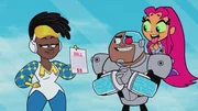 v.li.: Microwavabelle, Cyborg, Starfire