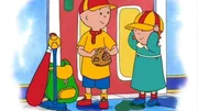 Caillou und Rosie freuen sich darauf, Papas Baseballteam anzufeuern.