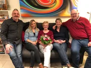 V.l.: Berni, Jana, Gastgeberin Doris, Katja und Markus