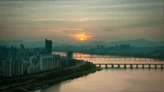 Drohnenaufnahme von Seoul