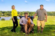 L-R: Emma Ford, Vinnie Jones, Pip und Paul Worby