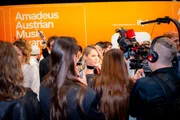 Melissa Naschenweng am roten Teppich des Amadeus Austrian Music Awards 2026 in der Wiener Marxhalle.