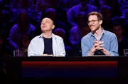 Rateteam-Kapit&auml;n Bernhard Ho&euml;cker (l.) und der Fernsehmoderator, Reisejournalist und Autor Christoph Karrasch (r.).