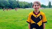 Harry im Trikot seines Vereins "Rugby Klub 03 Berlin" in Weissensee. Harry im Trikot seines Vereins "Rugby Klub 03 Berlin" in Weissensee.