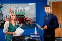 Luise B&auml;hr (Caro), Wayne Carpendale (Finn Sieveking).