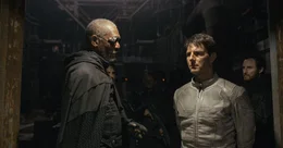 Morgan Freeman (Malcolm Beech), Tom Cruise (Jack Harper).