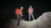 Michael Renner und Christian Resch bei einem Einsatz der Bergwacht Ramsau.