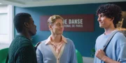 Endlich sind Jack (Sam Darius, l.), Finn (Zac Gabriel Werb, M.) und Benoit (&Eacute;tienne Moana, r.) wieder Freunde.