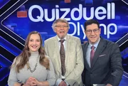 Quizduell-Olymp: Marie-Louise Finck (l.), Prof. Eckhard Freise (M.) und Sebastian Jacoby (r.)