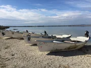 Fischerboote in Cabras.