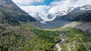 Land der Berge - Der gr&uuml;ne Fluss der Alpen: Der Inn - Vom Ursprung bis Altfinsterm&uuml;nz. Im Bild: Morteratschgletscher.