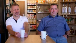 Geschafft! Olaf Arns und Jochen Bruch sind zufrieden.
