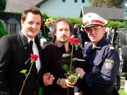 (v.li.): Gerhard Greiner (Toni Steiger), Michael Ostrowski (Franzi), Raimund Wallisch (Paulmichl).