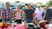 Auf dem Flohmarkt mit den Trödelprofis: v.l.n.r. Mauro Corradino, Jasmin, Otto Schulte, Karola und Hasan Auf dem Flohmarkt mit den Trödelprofis: v.l.n.r. Mauro Corradino, Jasmin, Otto Schulte, Karola und Hasan