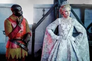 Percival (David Gyasi), K&ouml;nigin Ingrith (Michelle Pfeiffer).