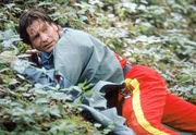 Dr. L&uuml;dwitz (Rainer Grenkowitz) versteckt sich im Unterholz. Die Killer der Russenmafia sind ihm dicht auf den Fersen.