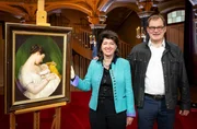 Junge Frau mit ihrem Kind - ein anrührendes Biedermeier-Gemälde auf hohem Niveau. Junge Frau mit ihrem Kind - ein anrührendes Biedermeier-Gemälde auf hohem Niveau.
