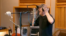Exklusiver Einblick: S&auml;nger Campino, Frontmann der Toten Hosen, singt im Studio einen neuen Song ein.