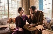 Pictured (L-R): Dina Shihabi (Hanin Suleiman), Ali Suliman (Mousa Bin Suleiman)