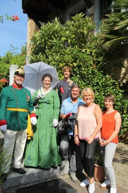 Dreharbeiten mit Kaiser und ORF Team.