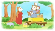 Alle sind startklar f&uuml;r ein Picknick im Wald.