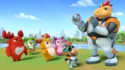 v.li.: Rammy, Bobbi, Kai, Lola, Kenny, Captain Chomp
