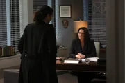 &bdquo;Gut Job&ldquo; - A couple known for their home renovation TV show is thrown into the limelight after the wife is found dead and her husband is on the run. Meanwhile, Barnes reevaluates her life in New York. Pictured (L-R): Roxy Sternberg as Special Agent Sheryll Barnes and &bdquo;FBI&ldquo; Series Star Alana De La Garza as Special Agent in Charge Isobel Castille.