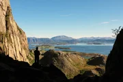 Ausblick auf die Sch&auml;renwelt am Kystriksveien.
