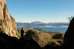 Ausblick auf die Sch&auml;renwelt am Kystriksveien.