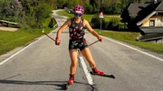 Die Para-Olympiasiegerin Carina Edlinger während ihres Sommertrainings während des Drehs zu ServusTVs &bdquo; Anders als Andere&ldquo; am Hintersee, Salzburg, &Ouml;sterreich am 30.04.2024