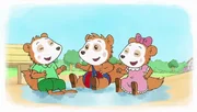 Bobo, Hedi und Luis verbringen einen aufregenden Tag auf dem Wasserspielplatz.