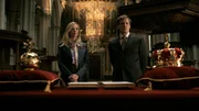 Máxima (Delfina Chaves) und Willem-Alexander (Martijn Lakemeier) Máxima (Delfina Chaves) und Willem-Alexander (Martijn Lakemeier)