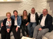 V.l.: Doris, Katja, Jana, Gastgeber Berni und Markus