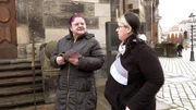 Brigitte (li.) und Tochter Jana beim Sightseeing in Dresden