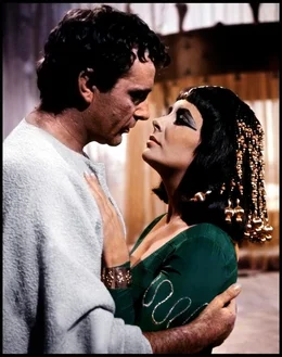 Richard Burton und Elizabeth Taylor im Film &bdquo;Cleopatra&ldquo;, von Regisseur Joseph Mankiewicz 1963.