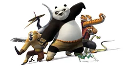 Gemeinsam mit seinen Freunden (hinten v.l.) Monkey, Crane, Tigress und Viper macht sich Panda Po (M.) auf, um dem B&ouml;sen die Stirn zu bieten.