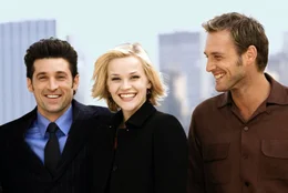 Von links: Andrew Hennings (Patrick Dempsey), Melanie Smooter (Reese Witherspoon) und Jake Perry (Josh Lucas)  Die Verwendung des sendungsbezogenen Materials ist nur mit dem Hinweis und Verlinkung auf TVNOW gestattet.; Von links: Andrew Hennings (Patrick Dempsey), Melanie Smooter (Reese Witherspoon) und Jake Perry (Josh Lucas)  Die Verwendung des sendungsbezogenen Materials ist nur mit dem Hinweis und Verlinkung auf TVNOW gestattet.
