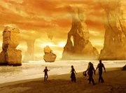 V&ouml;llig ersch&ouml;pft aber beeindruckt kommt der kleine Expeditionstrupp an einem Meer unter der Erde an...