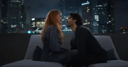 Blake Lively as Lily Bloom and Justin Baldoni as Ryle Kincaid