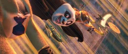 Furchtlos machen sich (v.l.) Monkey, Mantis, Panda Po, Tigress, Viper und Crane auf, um dem Fiesling Shen und seinen Schergen das Handwerk zu legen.