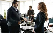 Staatsanwältin Frida Borck (Alice Dwyer) begrüsst Assistent Schröder (Axel Ranisch) wieder im Dienst. Im Hintergrund Hauptkommissar Claudius Zorn (Stephan Luca). Staatsanwältin Frida Borck (Alice Dwyer) begrüsst Assistent Schröder (Axel Ranisch) wieder im Dienst. Im Hintergrund Hauptkommissar Claudius Zorn (Stephan Luca).