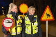 Auch die Polizei ist bei der Kr&ouml;tenrettung im Einsatz.