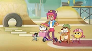 Bo, Flo und die restliche Familie am&uuml;sieren sich mit ihren Rollern im Park, bis pl&ouml;tzlich Susie und Stevie Schmidt auftauchen. Die beiden Rollerprofis sorgen f&uuml;r &Auml;rger und wollen den Park f&uuml;r sich allein.